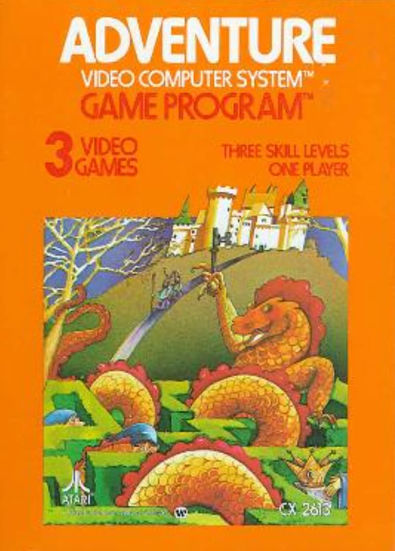 adventure 1979 - Adventure Video Computer System Game Program 3 Video Games Three Skill Levels One Player Atari Cx 2613